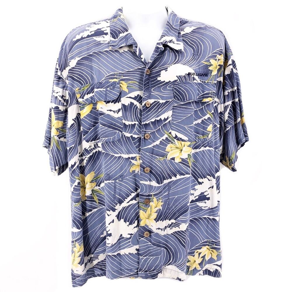 Tommy Bahama Bud Light Hawaiian shirt XL